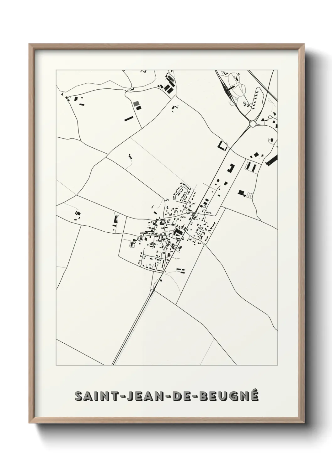 Un poster carteSaint-Jean-de-Beugné