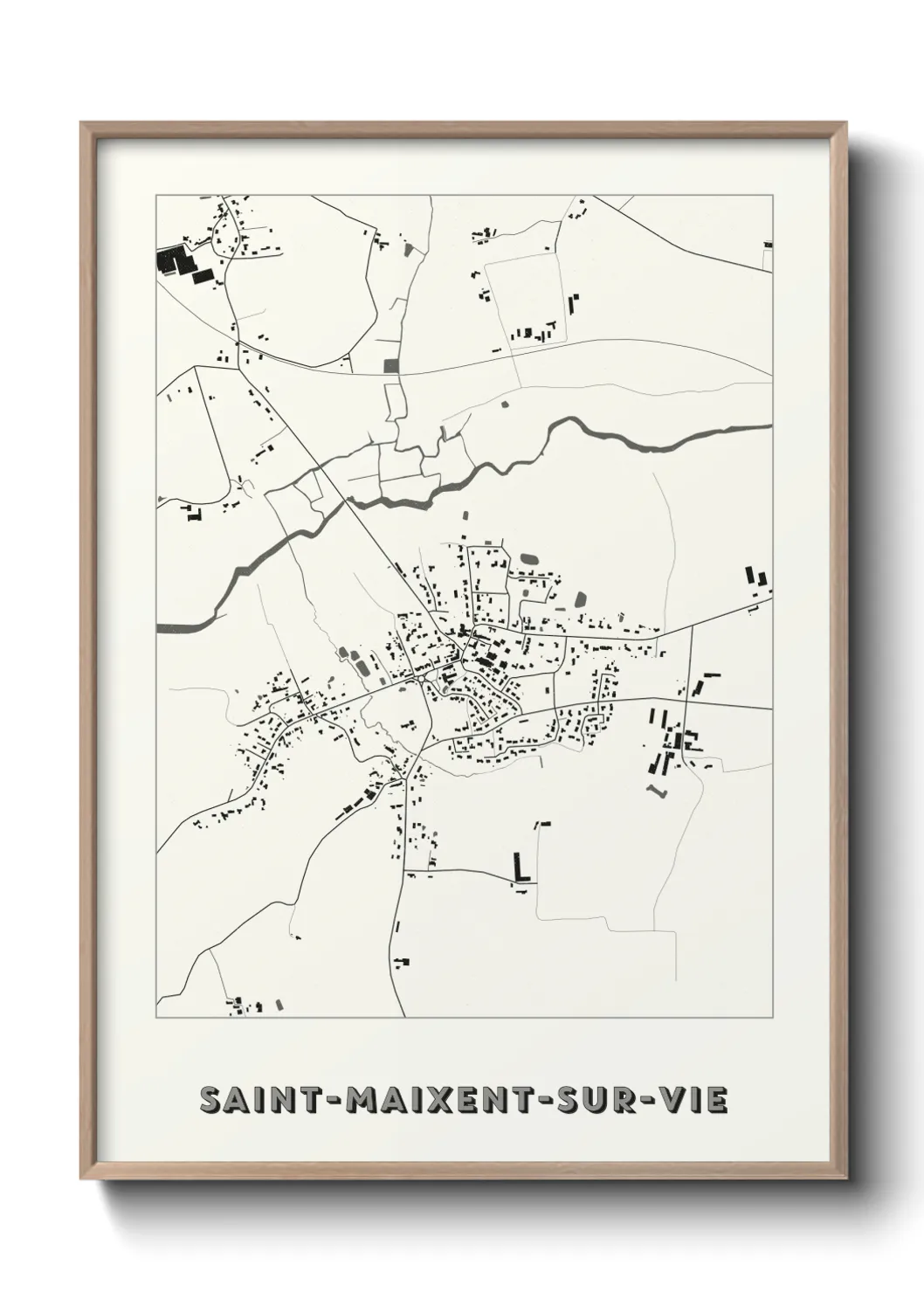 Un poster carteSaint-Maixent-sur-Vie