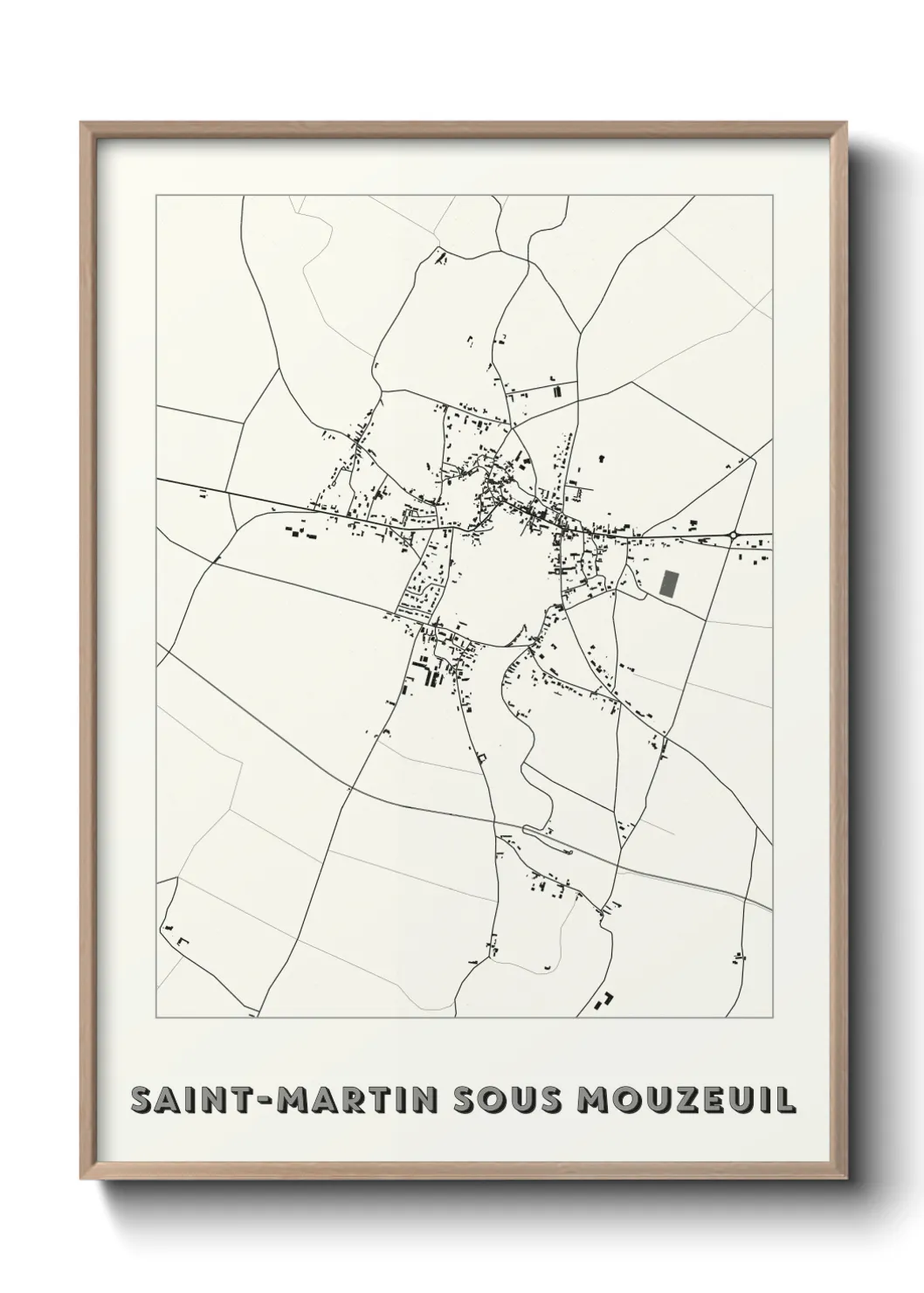 Un poster carteSaint-Martin sous Mouzeuil