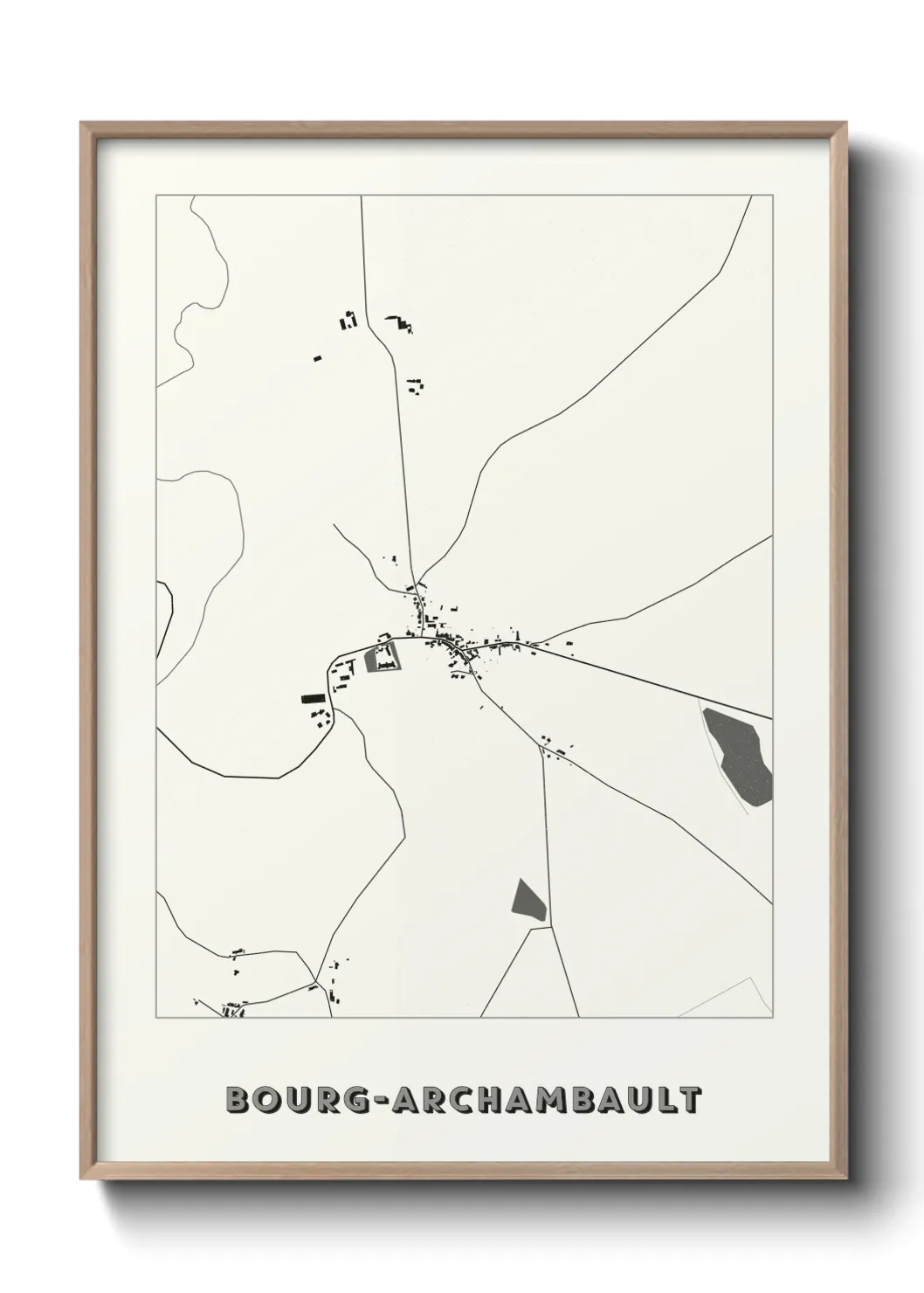 Un poster carteBourg-Archambault