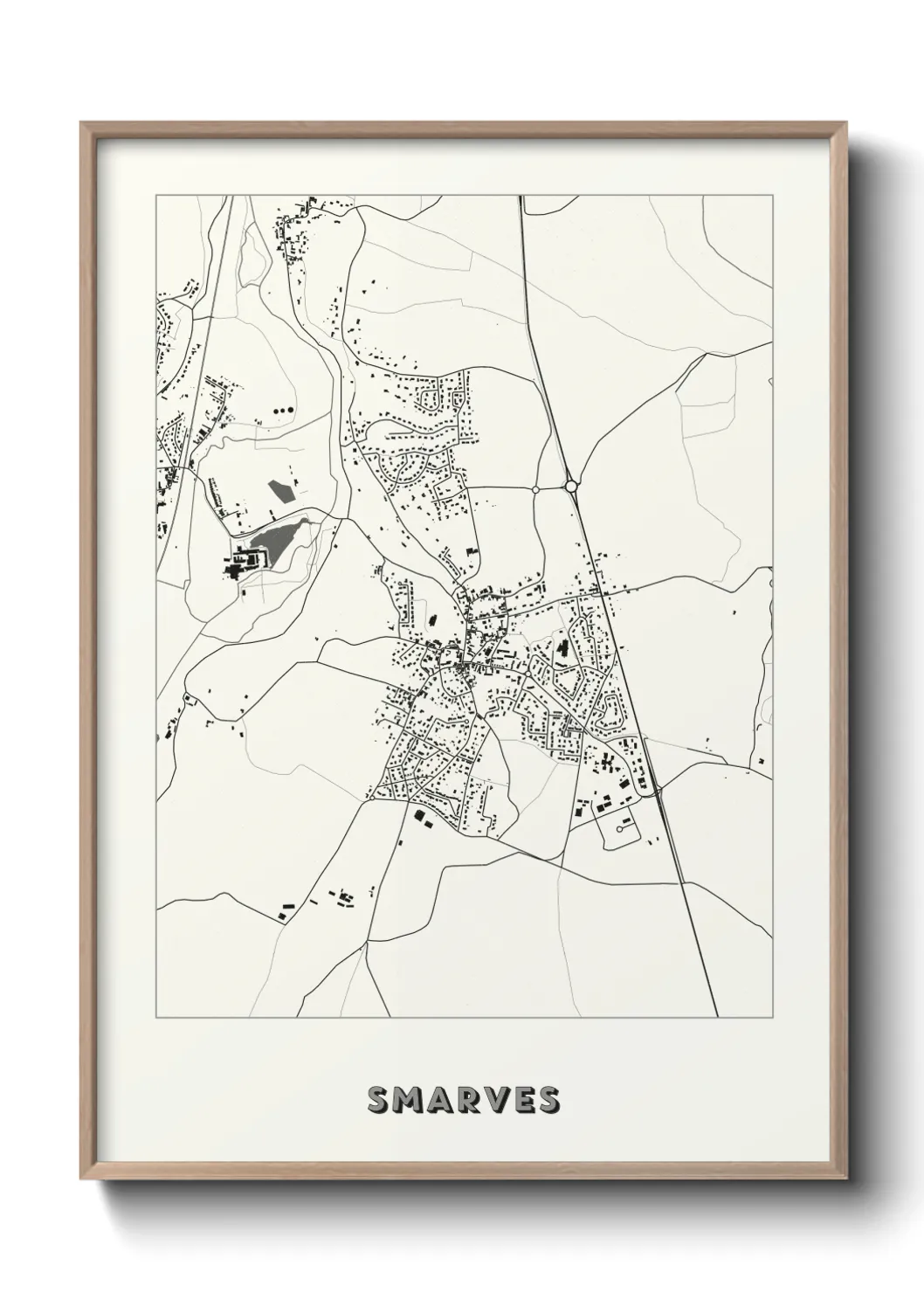 Une affiche de carte sur Smarves