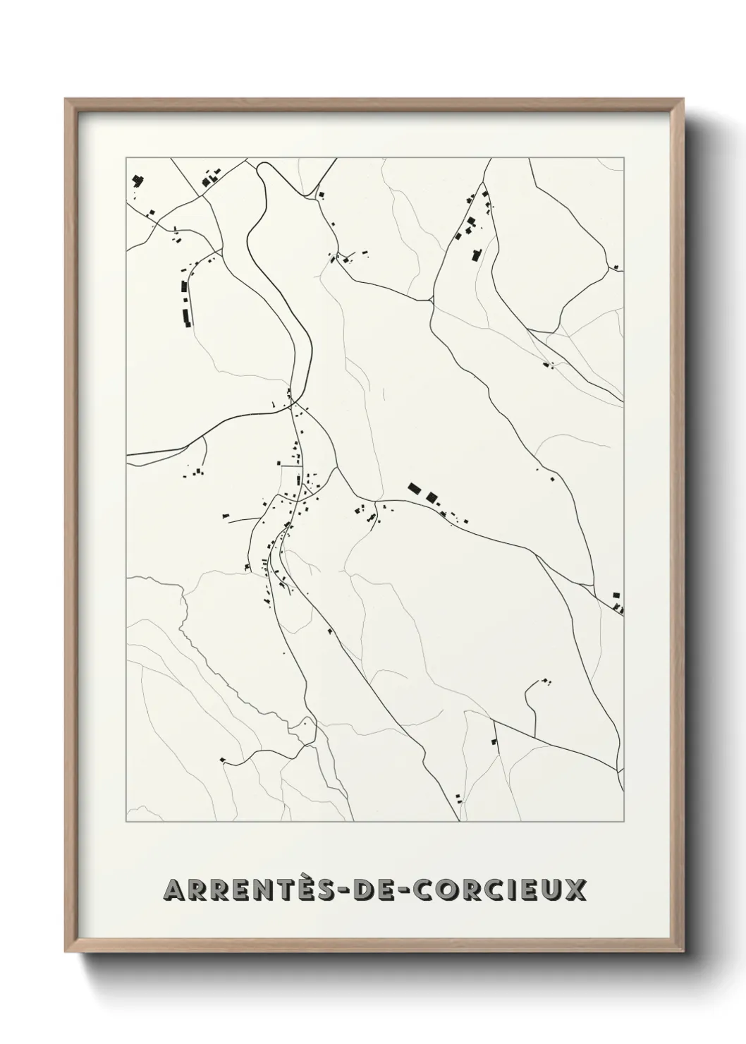 Un poster carteArrentès-de-Corcieux