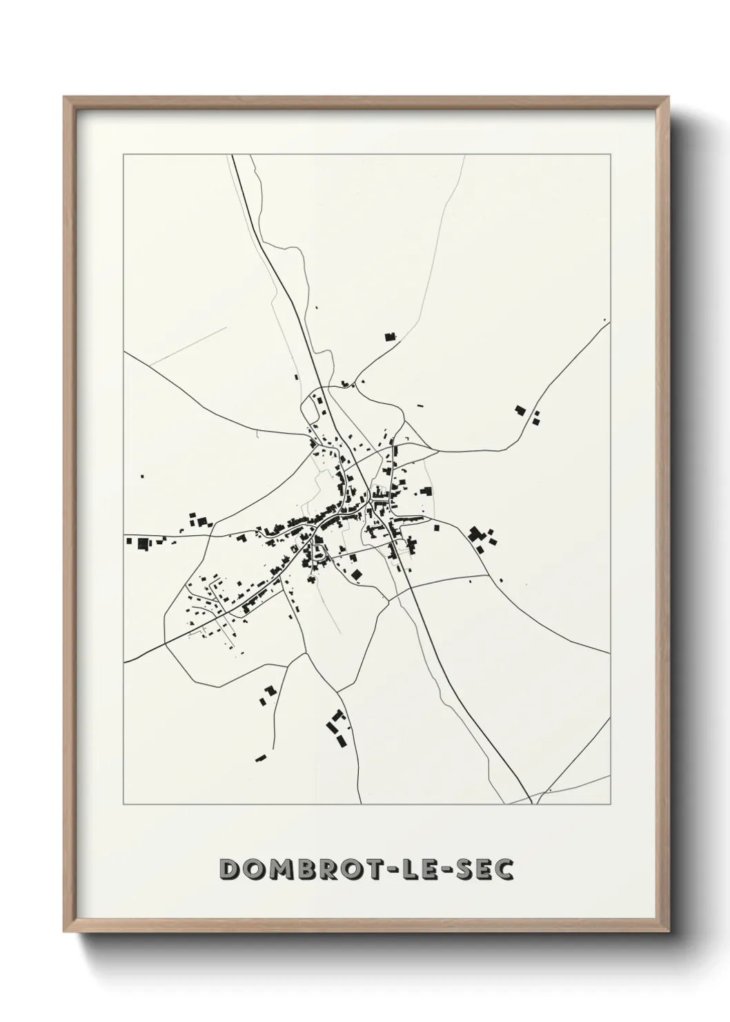 Un poster carteDombrot-le-Sec