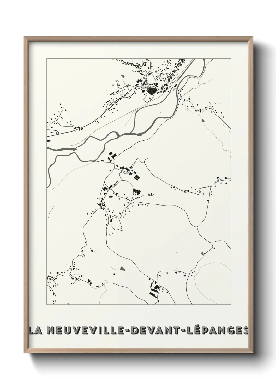 Un poster carteLa Neuveville-devant-Lépanges