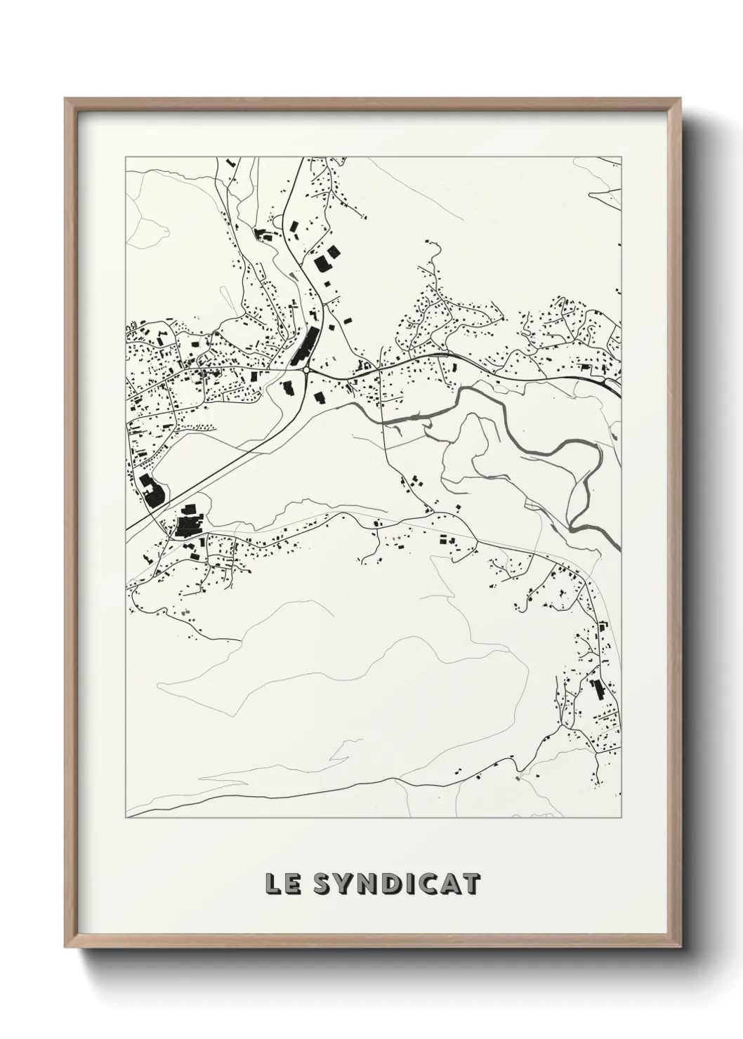 Une affiche de carte sur Le Syndicat