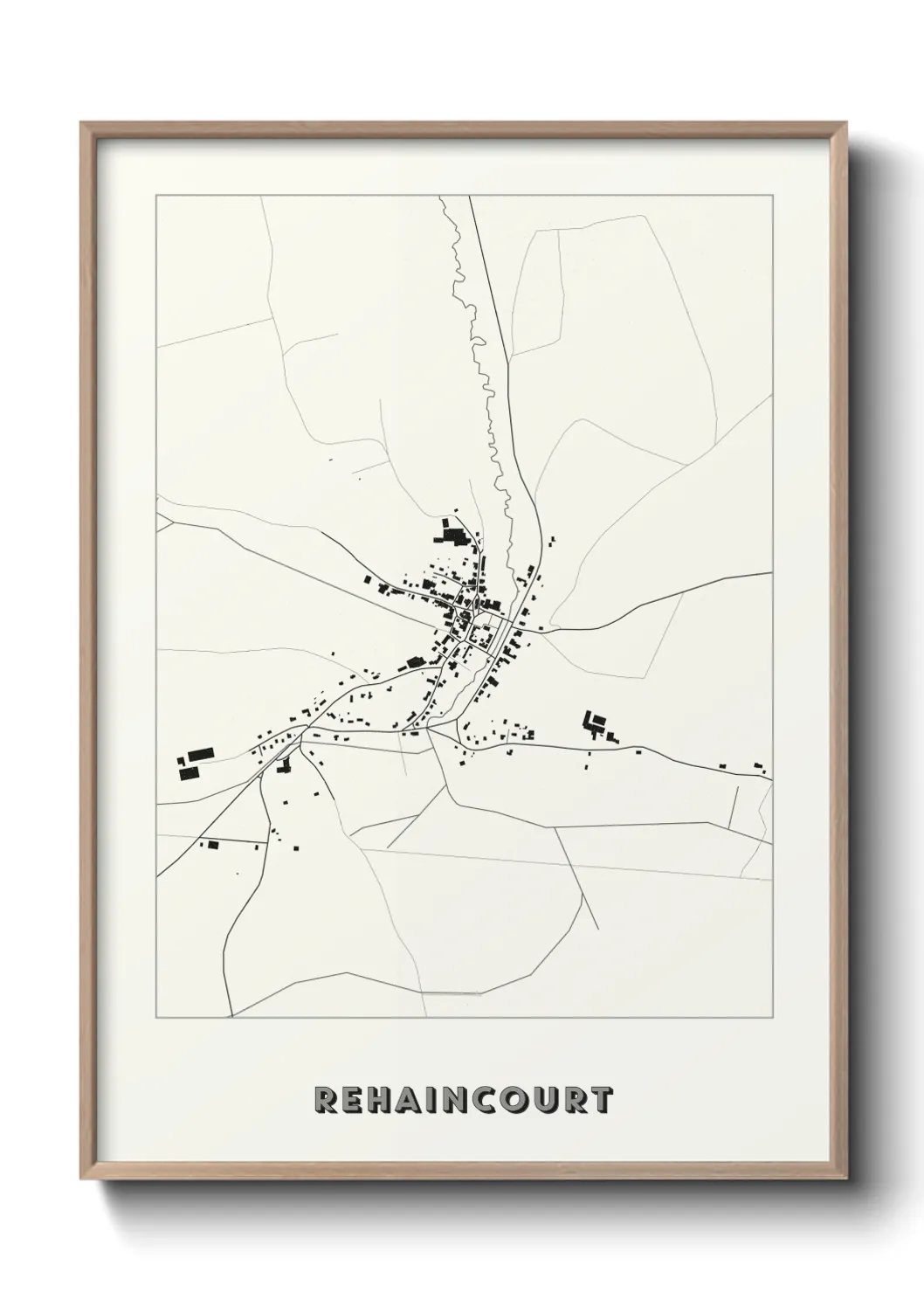 Une affiche de carte sur Rehaincourt
