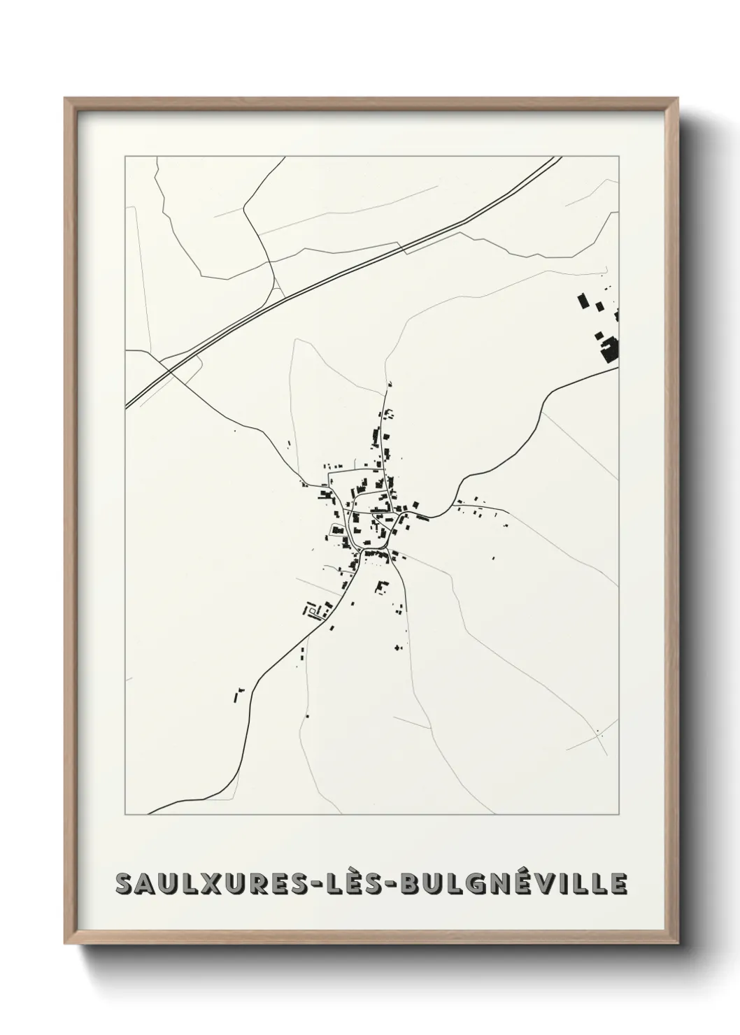 Un poster carteSaulxures-lès-Bulgnéville