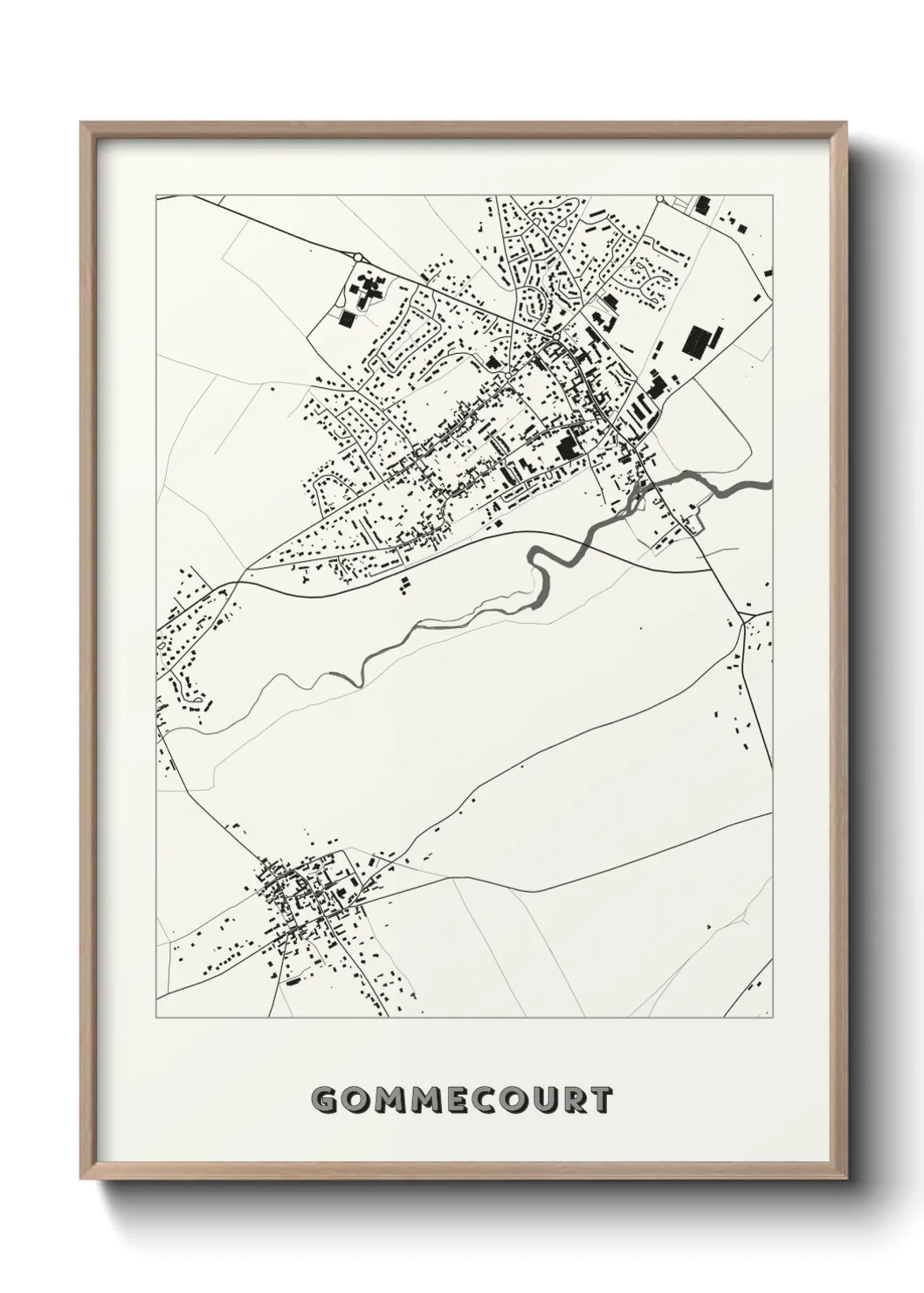 Une affiche de carte sur Gommecourt