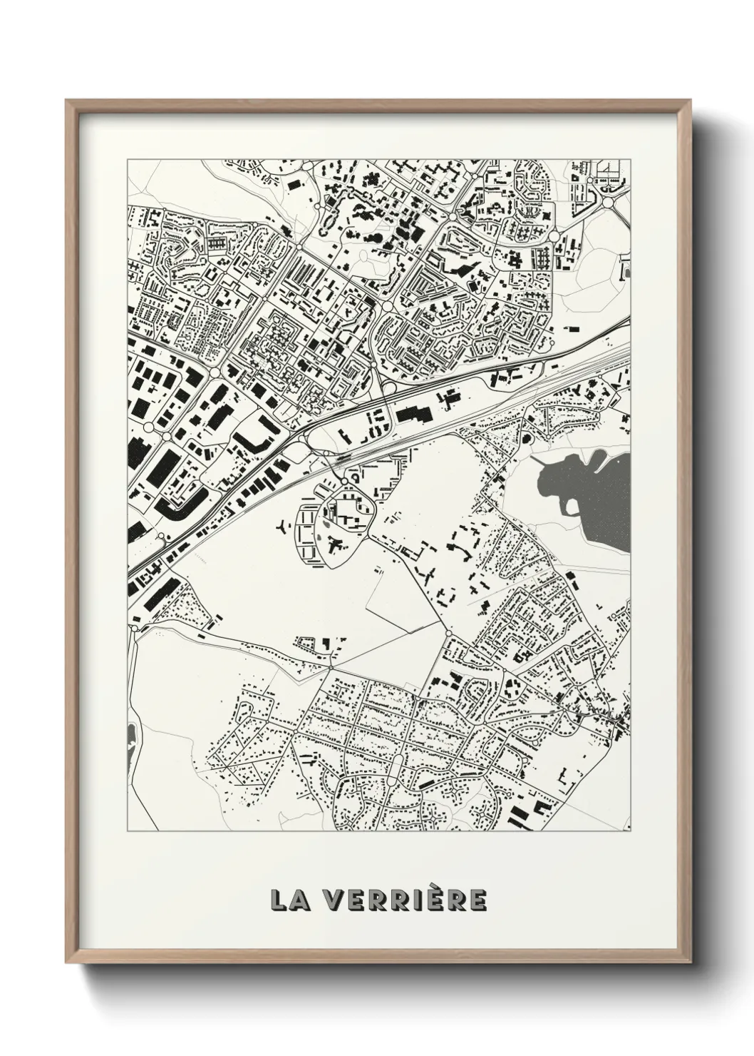 Une affiche de carte sur La Verrière
