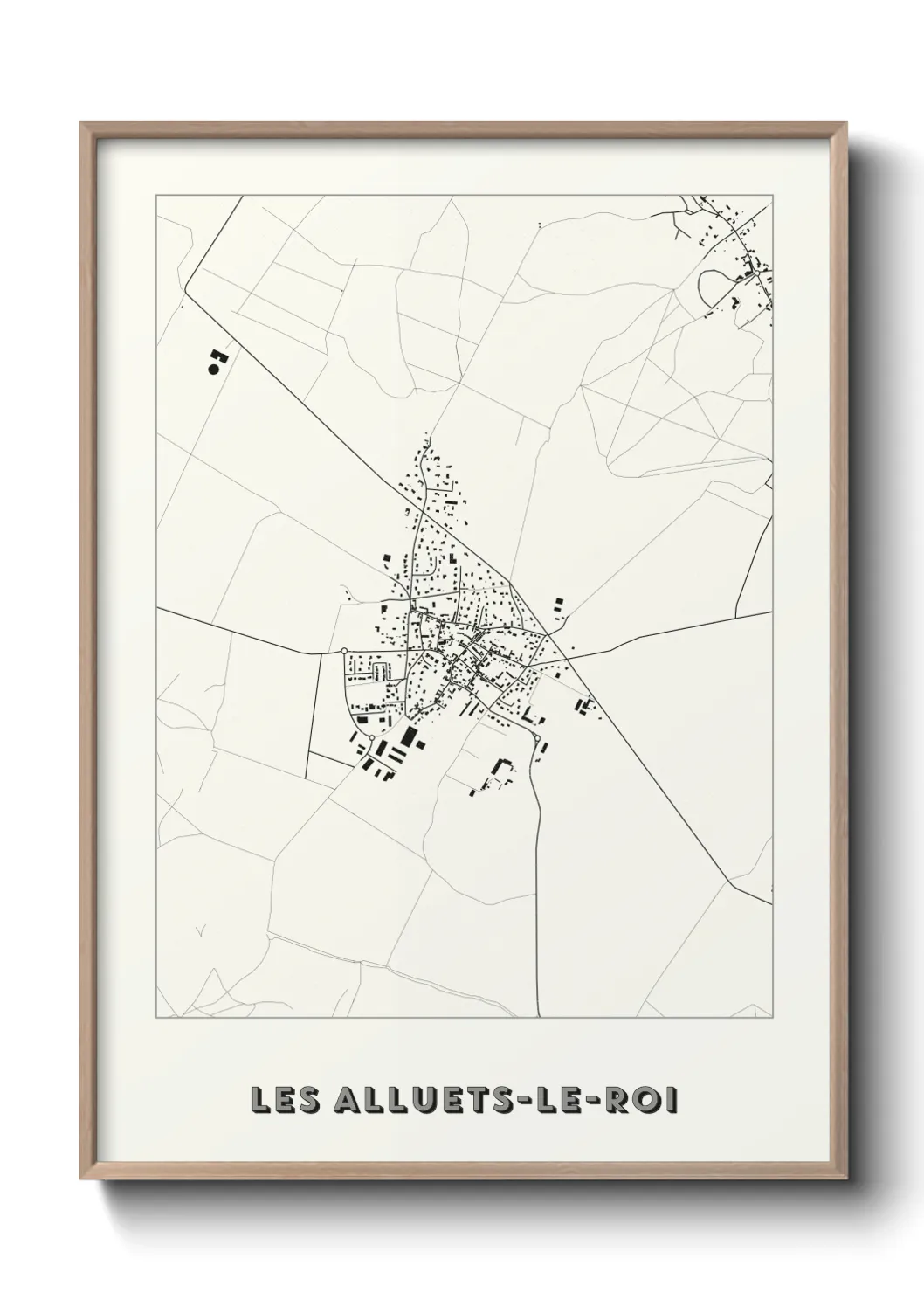 Un poster carteLes Alluets-le-Roi