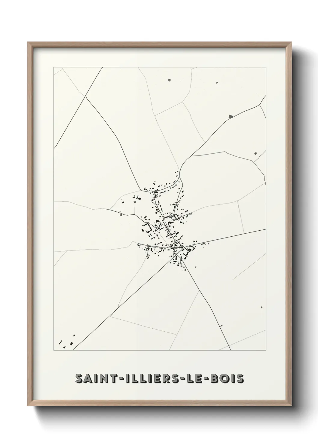 Un poster carteSaint-Illiers-le-Bois