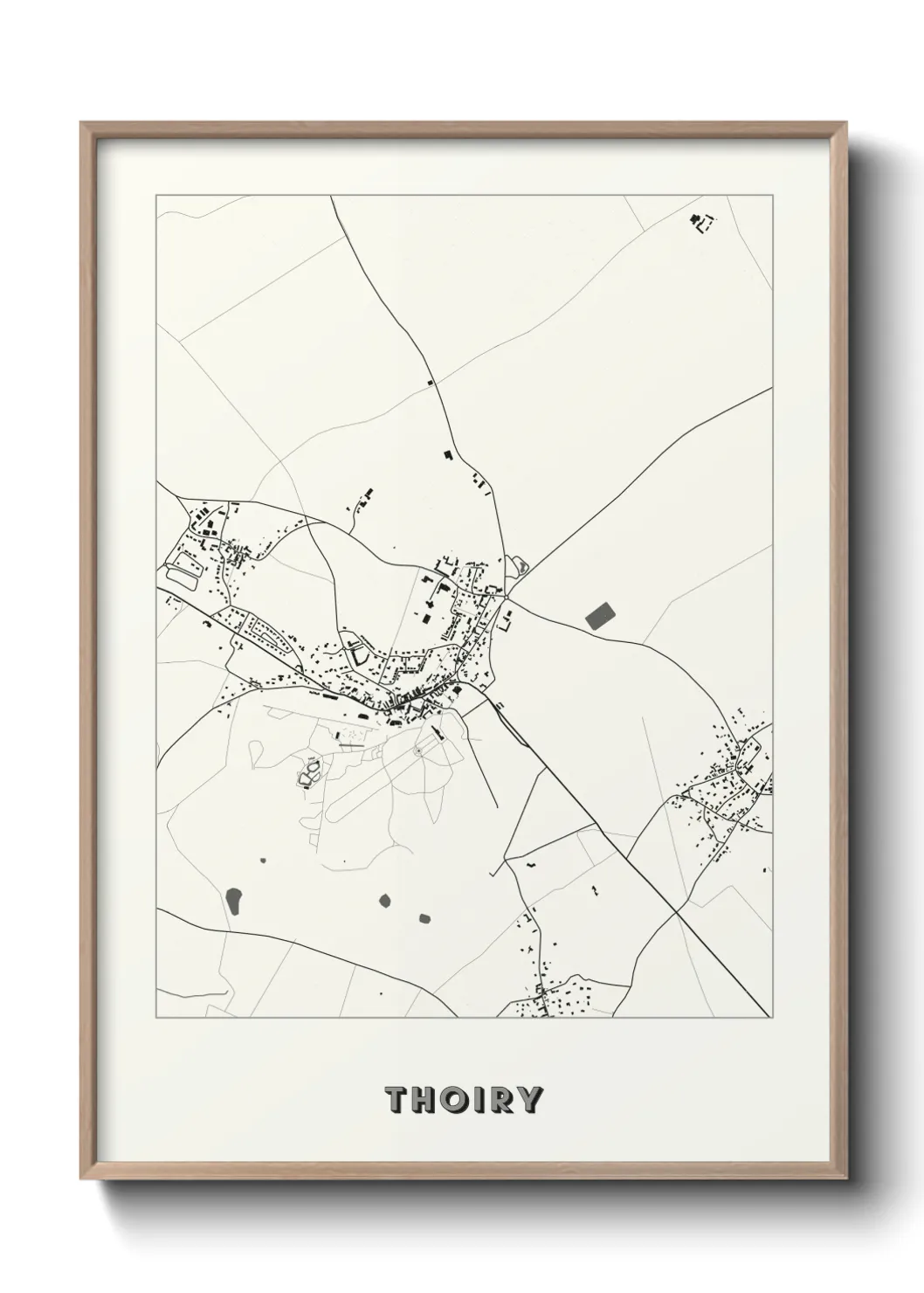 Une affiche de carte sur Thoiry